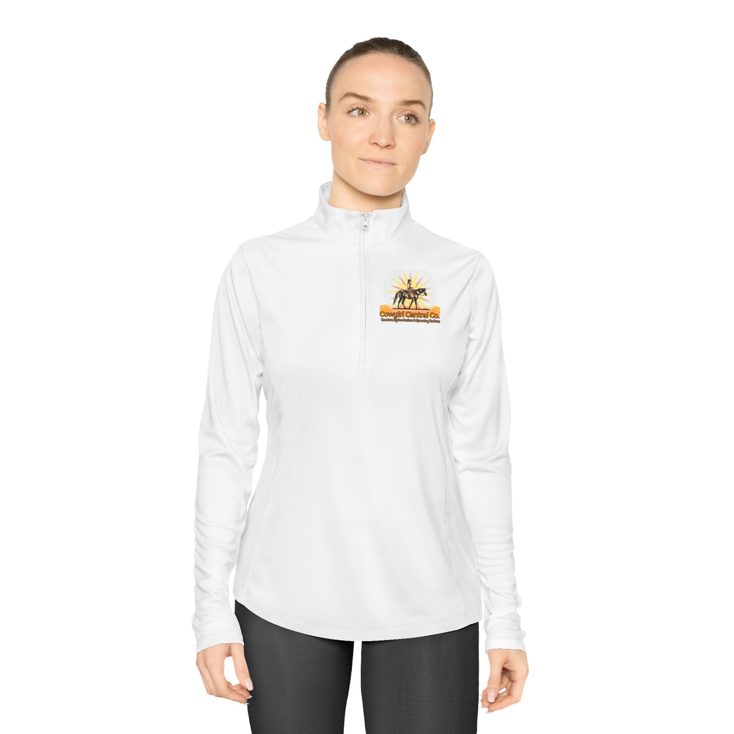 Cowgirl Central Co. Quarter-Zip Pullover