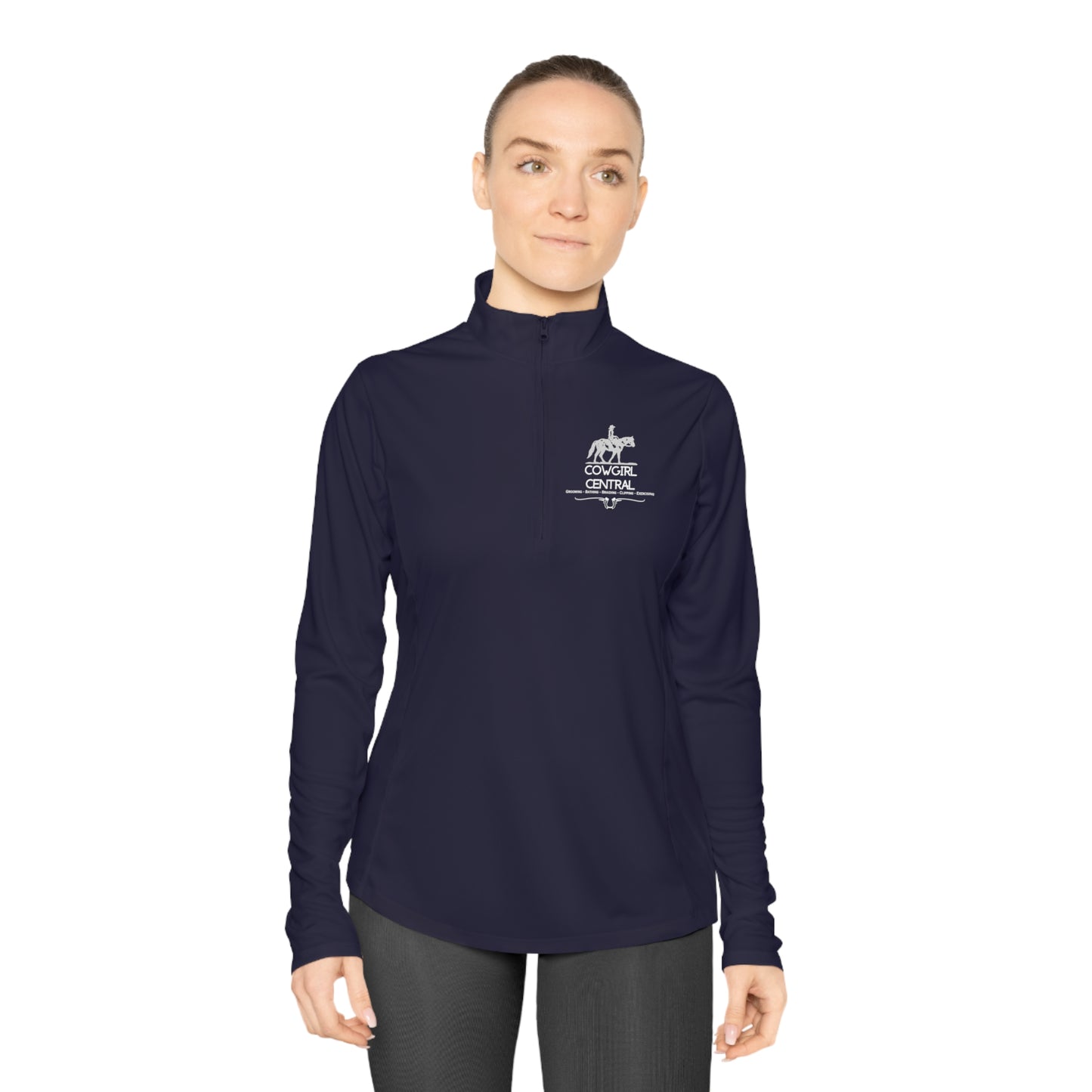 Cowgirl Central Co. Quarter-Zip Pullover