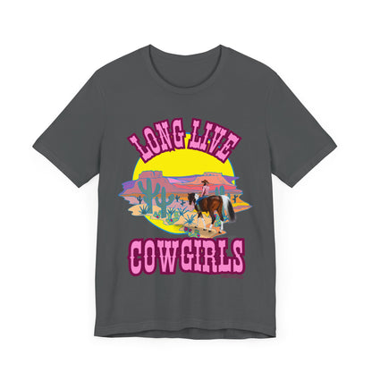 Long Live Cowgirls - Jersey Short Sleeve T-Shirt - Vintage Western T-Shirt - Country Music Shirt - Rodeo Gift - Morgan Wallen T-Shirt