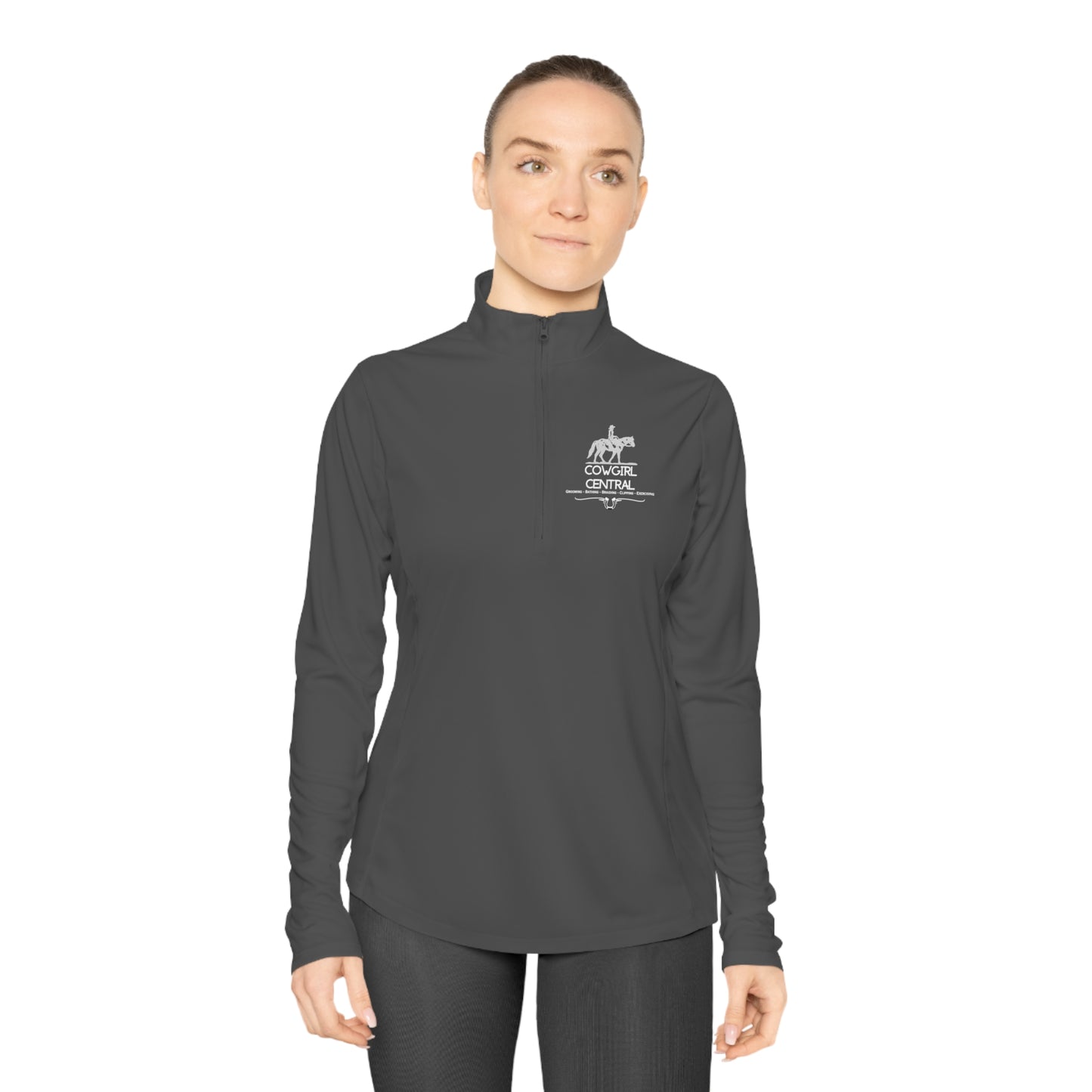 Cowgirl Central Co. Quarter-Zip Pullover