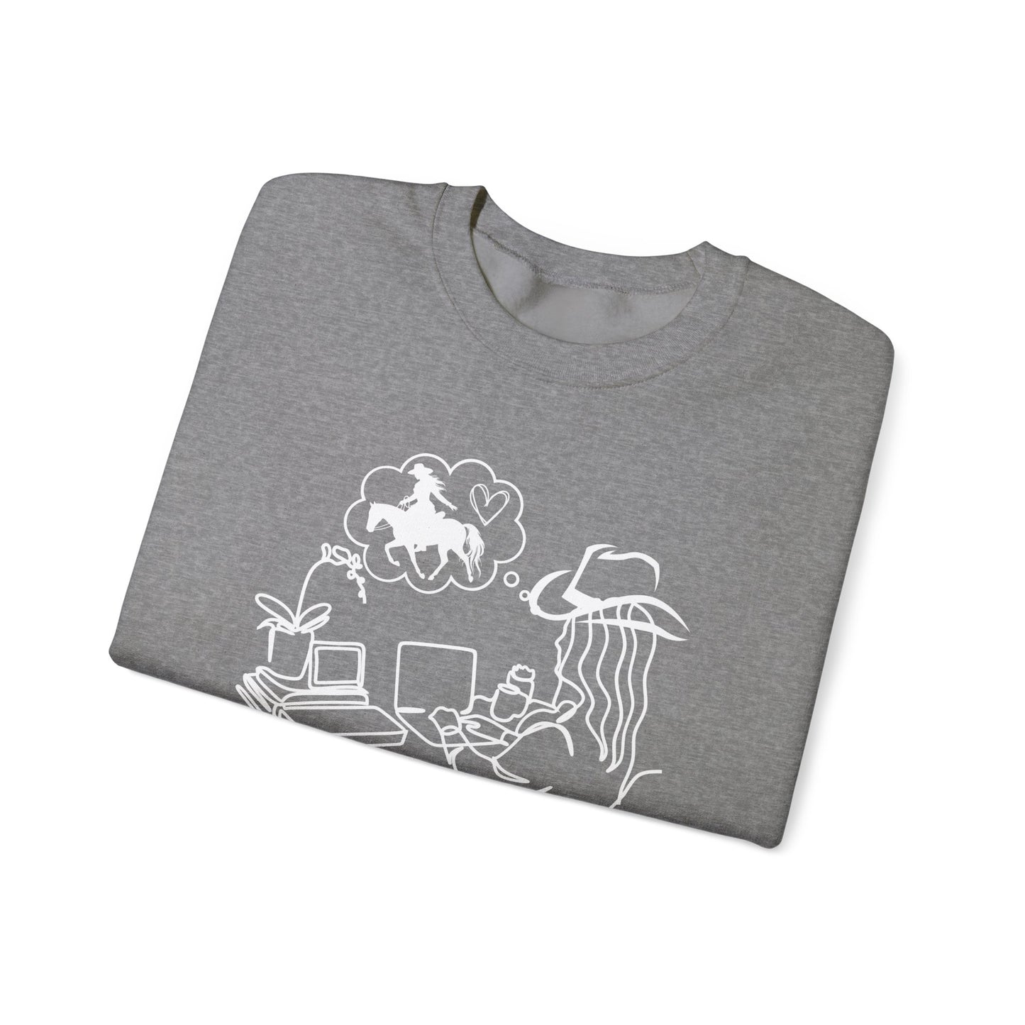 Corporate Cowgirl - Heavy Blend™ Crewneck Sweatshirt