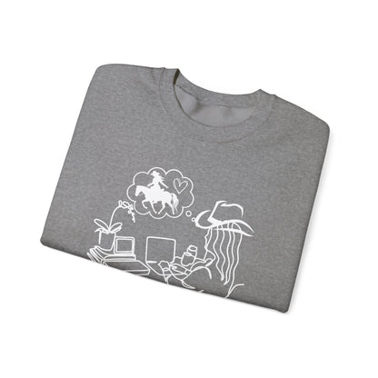 Corporate Cowgirl - Heavy Blend™ Crewneck Sweatshirt