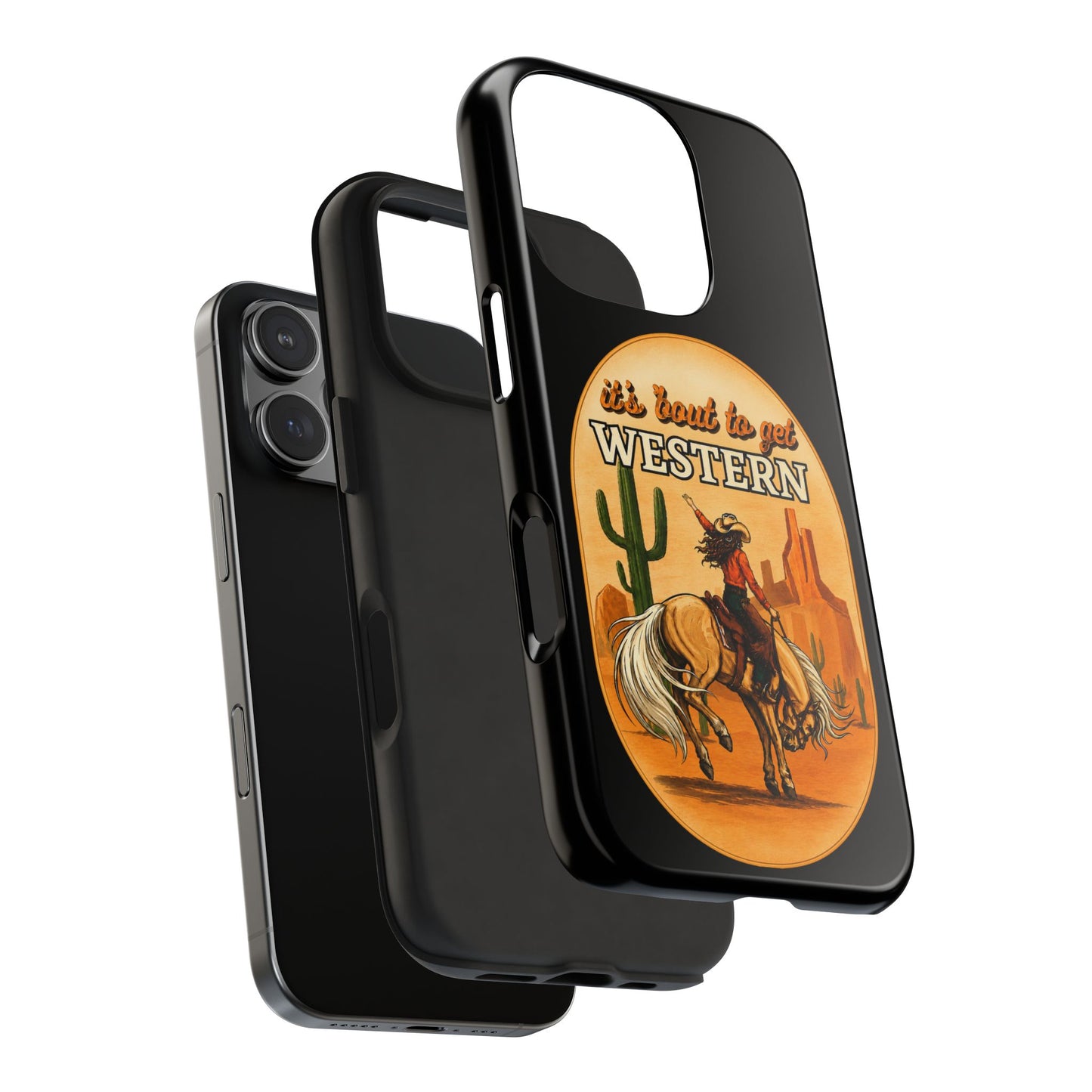 It's About To Get WESTERN - Phone Case