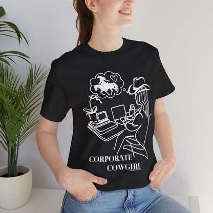 Corporate Cowgirl - Jersey Short Sleeve TShirt