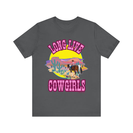 Long Live Cowgirls - Jersey Short Sleeve T-Shirt - Vintage Western T-Shirt - Country Music Shirt - Rodeo Gift - Morgan Wallen T-Shirt