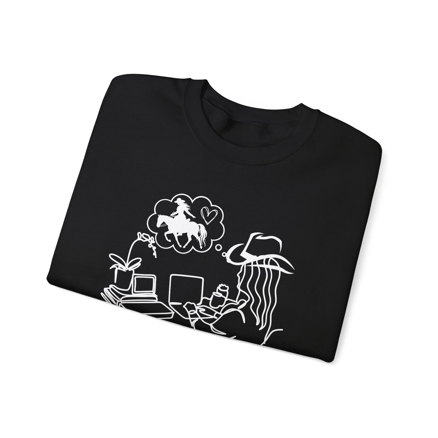 Corporate Cowgirl - Heavy Blend™ Crewneck Sweatshirt