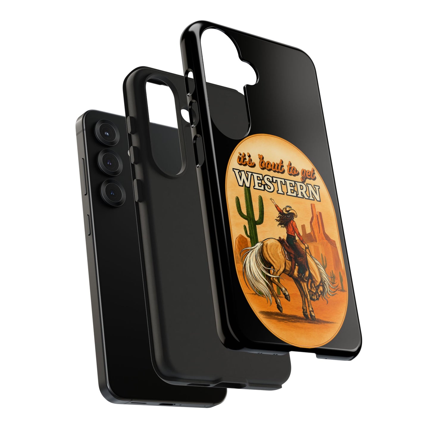 It's About To Get WESTERN - Phone Case
