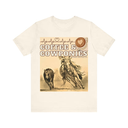 Coffee & Cowponies - Jersey Short Sleeve TShirt