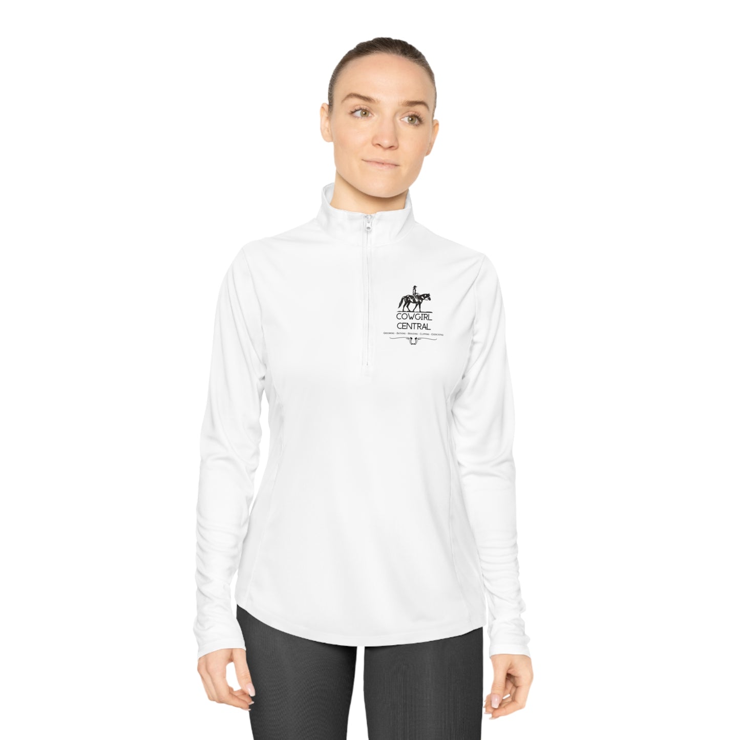 Cowgirl Central Co. Quarter-Zip Pullover