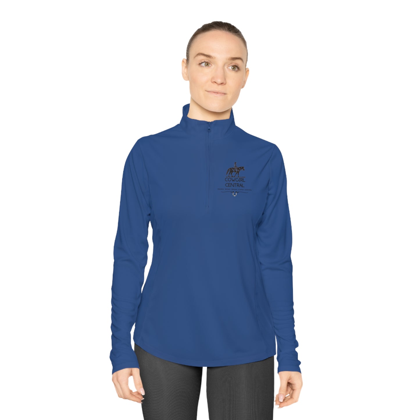 Cowgirl Central Co. Quarter-Zip Pullover