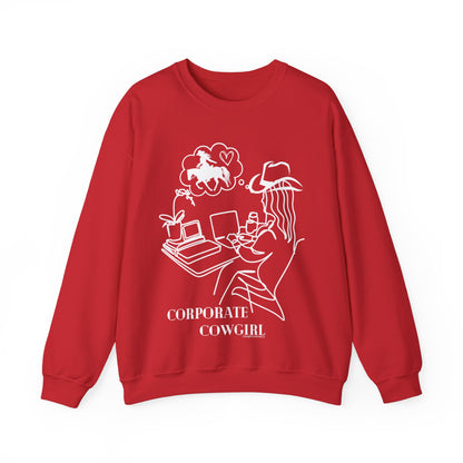 Corporate Cowgirl - Heavy Blend™ Crewneck Sweatshirt