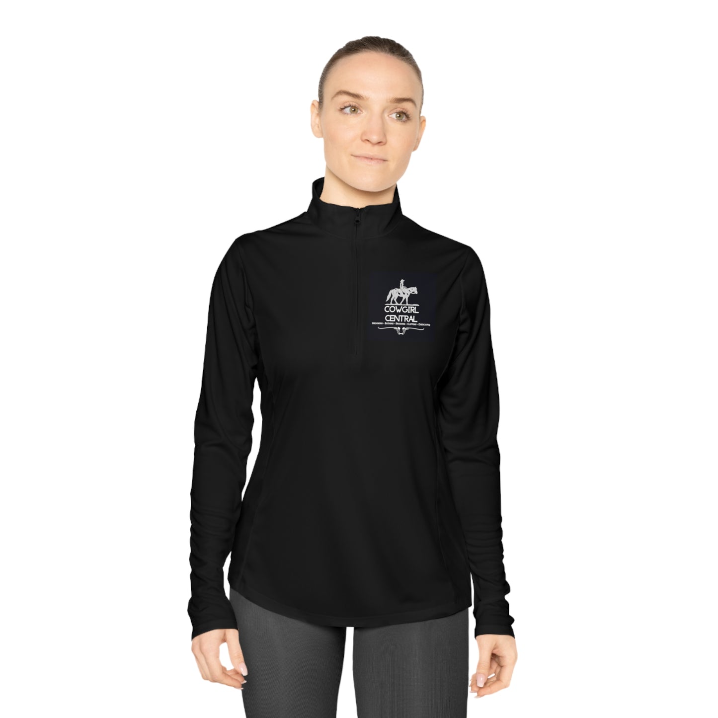 Cowgirl Central Co. Quarter-Zip Pullover