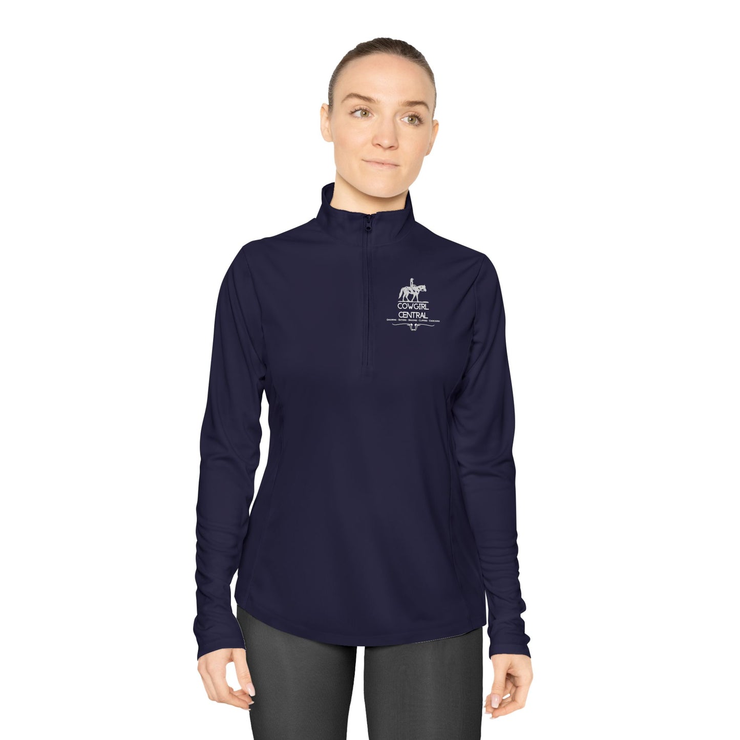 Cowgirl Central Co. Quarter-Zip Pullover