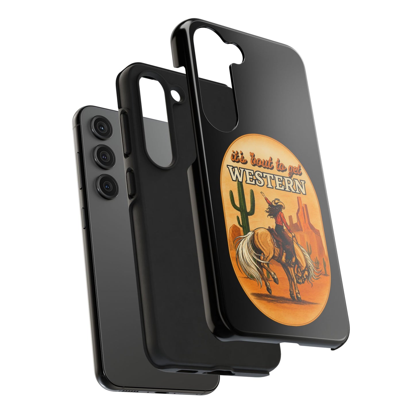 It's About To Get WESTERN - Phone Case