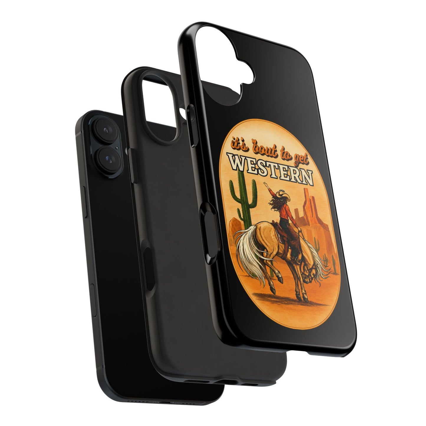 It's About To Get WESTERN - Phone Case