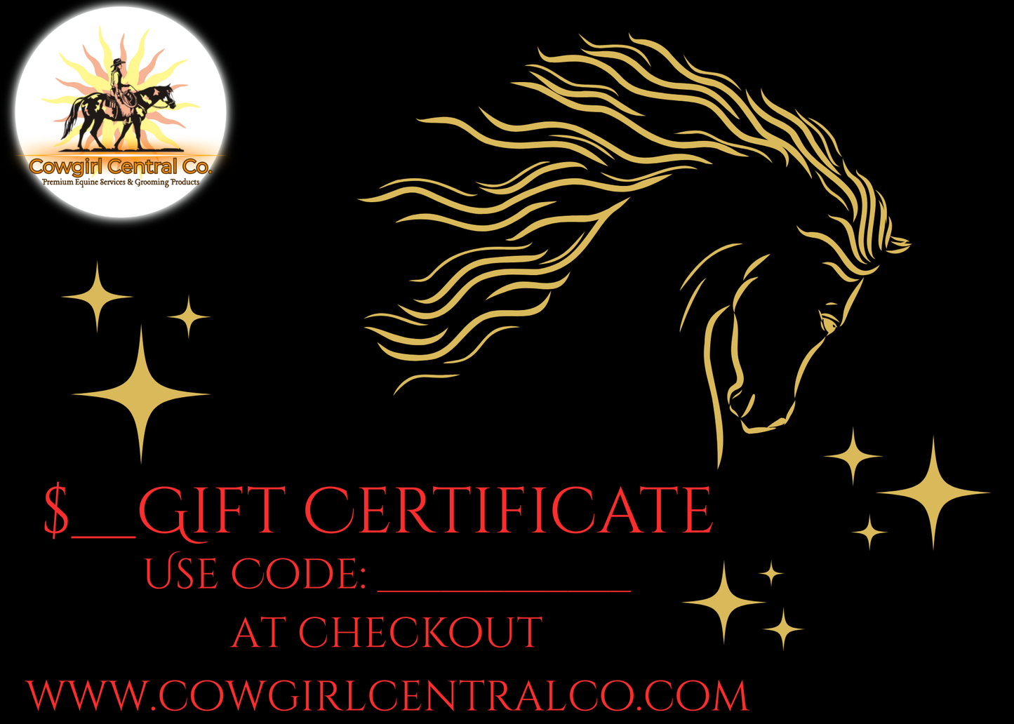 Cowgirl Central Co. Gift Card