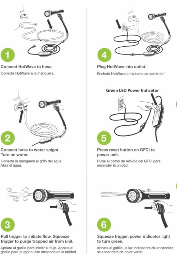 Portable Heated Hose Nozzle