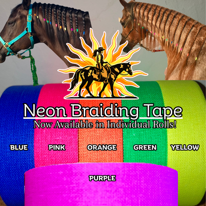 Neon Braiding Tape - Individual Rolls